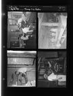Jimmy Fellis feature - two men with one in East Carolina College truck, key-maker, men in wood working shop, People at the DMV, (4 Negatives) (August 30, 1958) [Sleeve 57, Folder e, Box 15]